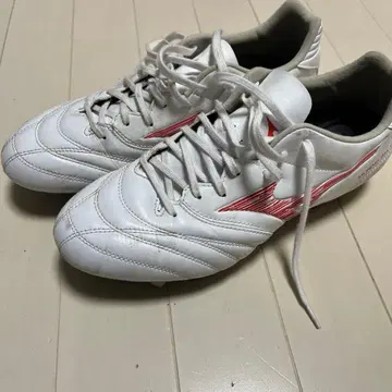 미즈노 축구 스파이크 화이트/레드 모나르시다 네오 3 SW 26cm