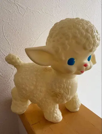 러버 인형 양 오브제 소프트 비닐 빈티지 컬렉션 레트로