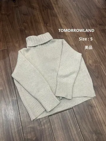 [ 새상품급 ] Tomorrowland 베이지 울 터틀넥 니트 S