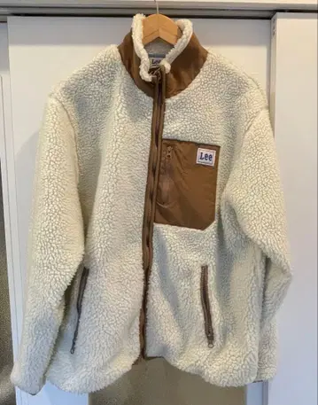 [ 새상품급 ] Lee 플리스 자켓 아이보리/브라운