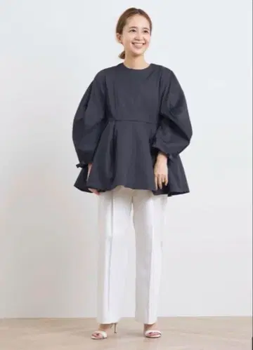 요리 시로 네이비 오리가미 블라우스 네이비 38