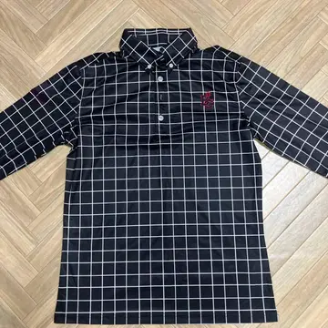 BLUECRUSH 체크 무늬 셔츠 블랙