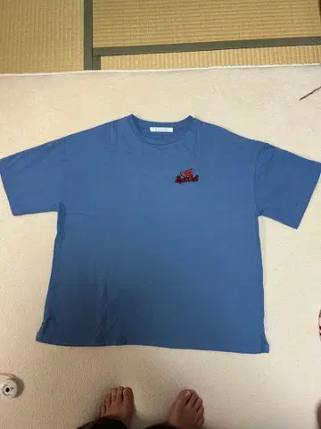 AS know AS plus 수박 자수 반팔 T셔츠