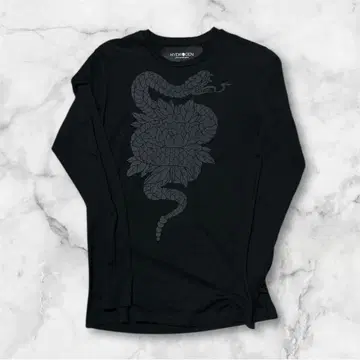 [HYDROGEN] 롱 슬리브 T셔츠 블랙 M 사이즈
