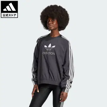 adidas ADILENIUM2 크루넥 맨투맨 로고 오버 사이즈