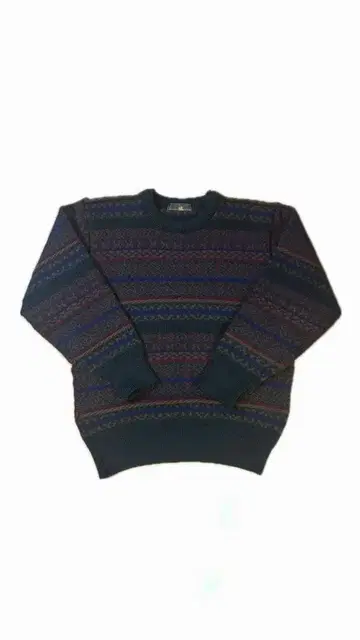 기하학 패턴 니트 스웨터