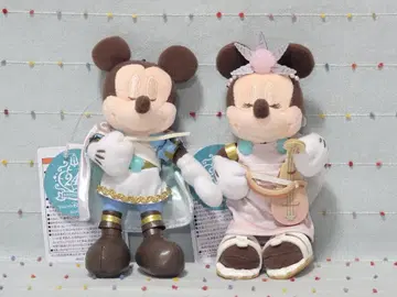 개원 24주년 미키 미니 인형 배지 도쿄디즈니씨