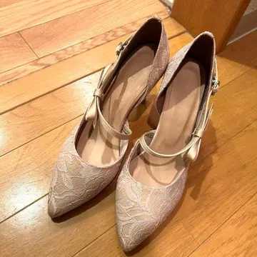 Esperanza 에스페란자 베이지 레이스 펌프스 23cm