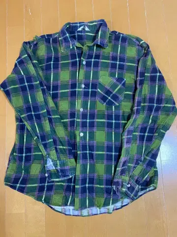 USA 빈티지 옴브레 라이트 플란넬 셔츠