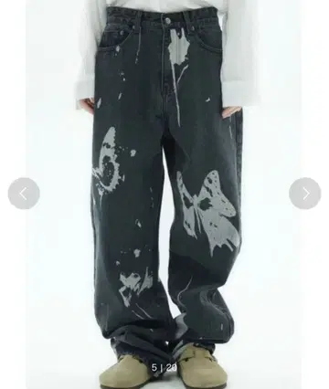 NASTY FANCY CLUB 나비 스트레이트 데님