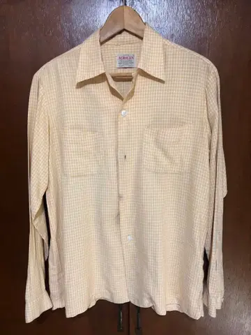 50s Acrilan 레이온 셔츠 빈티지