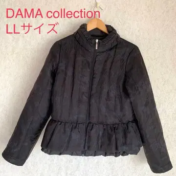 다마 컬렉션 다운 자켓 블랙 프릴 LL 다운 코트