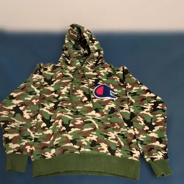 Champion 카모플라쥬 후드티 M