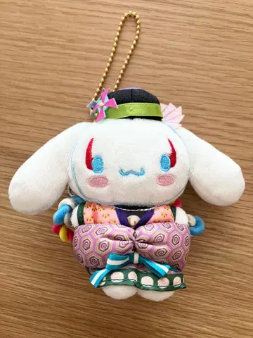 시나모롤 가부키 마스코트 볼체인 봉제 인형 퓨로랜드