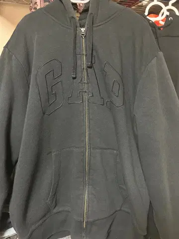 GAP 블랙 집업 후드티 지퍼 후드티 갭 l 사이즈