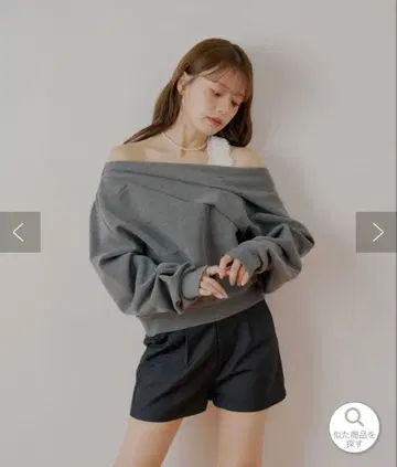 chiko 원숄더 어깨 레이스 탑