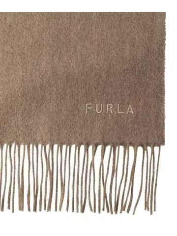 새상품 FURLA 훌라 캐시미어 100% 머플러 그레이지