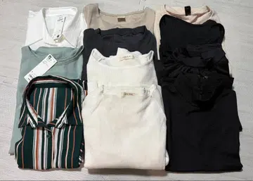 여성 상의 묶음 판매 L 사이즈 전후