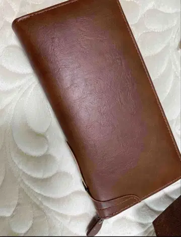 미사용 새상품 브라운 지퍼식 장지갑