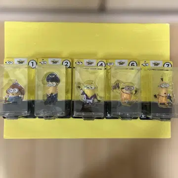 미니언즈 피버 해피 복권 피규어 5체 세트