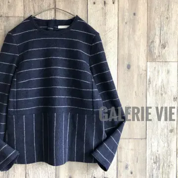 GALERIE VIE 갤러리 바이 울 풀오버 상의 긴팔