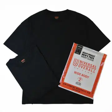 UNIVERSAL OVERAL 2P팩 숏슬리브T셔츠