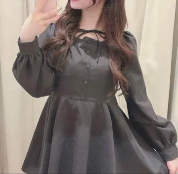 evelyn 프론트 리본 올인원