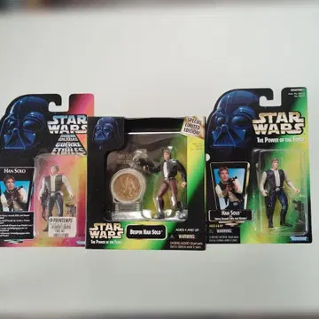 스타 워즈 피규어 한 솔로 3체