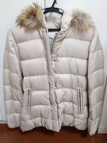 온워드 anySIS 다운 자켓 베이지 새상품급 3호 L 사이즈