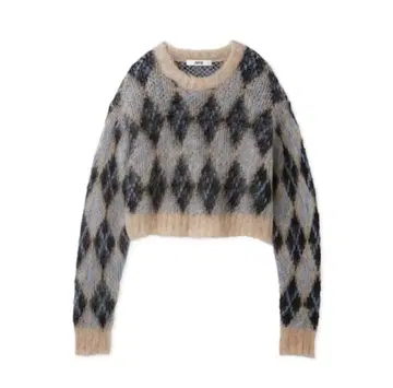 FURFUR 퍼퍼 아가일 스웨터 니트