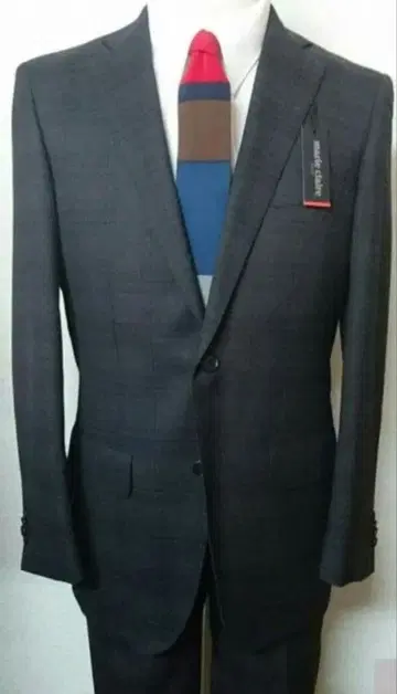 마리끌레르 겨울 상품 남성용 수트 Y6 그레이 계열 체크 무늬 새상품