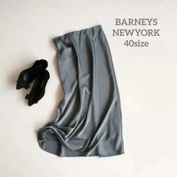 바니스뉴욕 BARNEYSNEWYORK 새틴 플레어 스커트