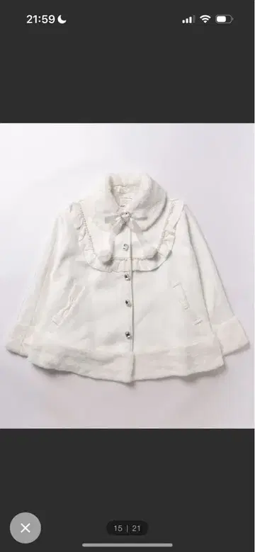 ankrouge 앙크루즈 리본 포켓 케이프 코트