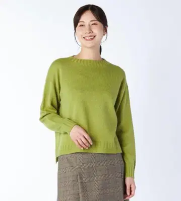 키이스 KEITH 울 블렌드 니트 풀오버 그린 38 이번 시즌