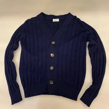 이탈리아제 S.Moritz 산모리츠 굵은 리브 니트 가디건 스웨터