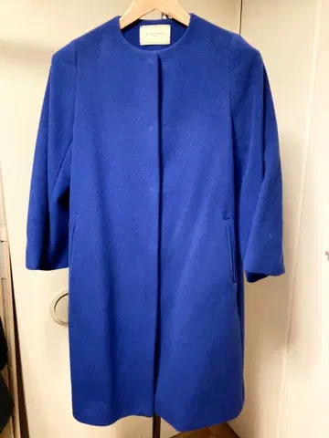 UNITED ARROWS 파랑 노카라 코트