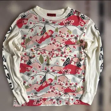 evisu 야마네 올 패턴 갈매기 롱T