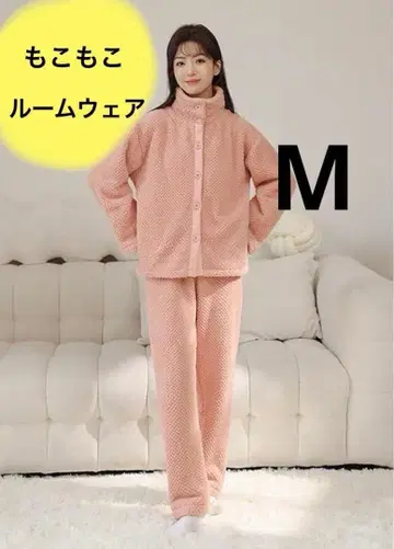파자마 모코모코 룸웨어 플리스 따뜻한 울트라 웜 핑크 M