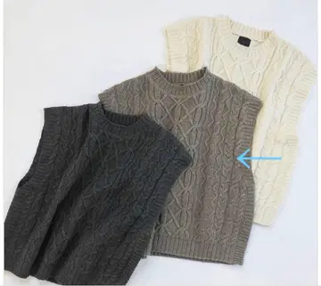 늑대와 올빼미 늑대와 반짝이는 별의 스노우 댄스 아란 니트 베스트