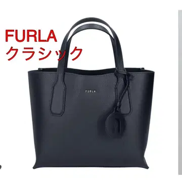 [ 컨디션 최상 ] FURLA 클래식 블랙 핸드백 토트백