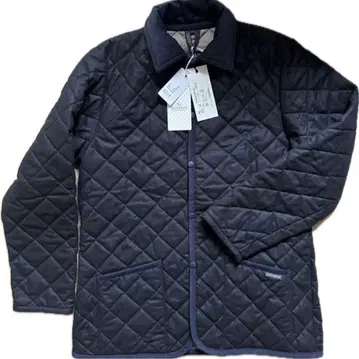 LAVENHAM DENHAM 울 퀼팅 자켓 네이비 40