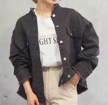 미사용품 [ Tiptop ] 프린지 밴드 카라 G