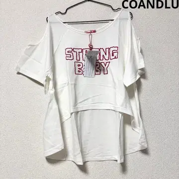 COANDLU 코코룰루 STRONG BABY 반팔 T셔츠 화이트 y2k