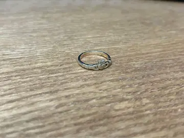 골드 하트 모티브 반지 약 11호