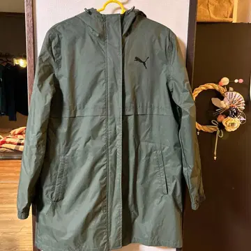 PUMA 후드 부착 자켓 L 사이즈 올리브 그린