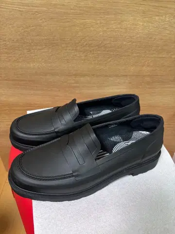 헌터 Hunter 블랙 레인 로퍼 27cm