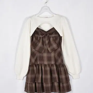 리본 볼레로 원피스 evelyn