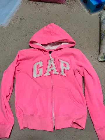 GAP 핑크 후드 부착 후드티