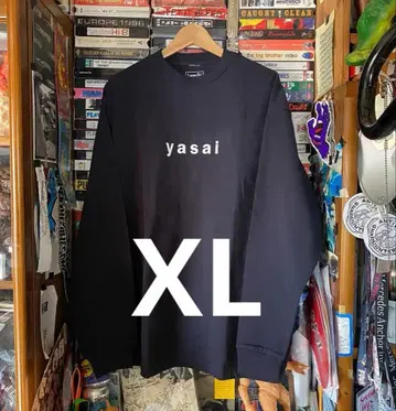 yasai NAVY Long sleeve Tee XL