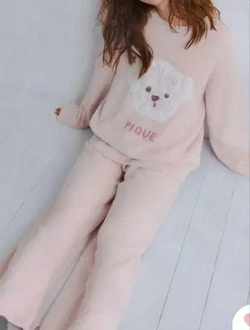 젤라또피케 머랭독 패턴 풀오버 & 롱 팬츠 세트